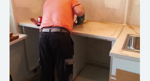Сборка кухонного гарнитура. Тимирязевская